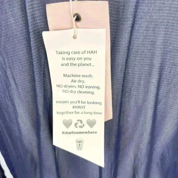 NWT! Free People X We Are HAH Mama C Whit Slip Dress Navy - Picture 7 of 11